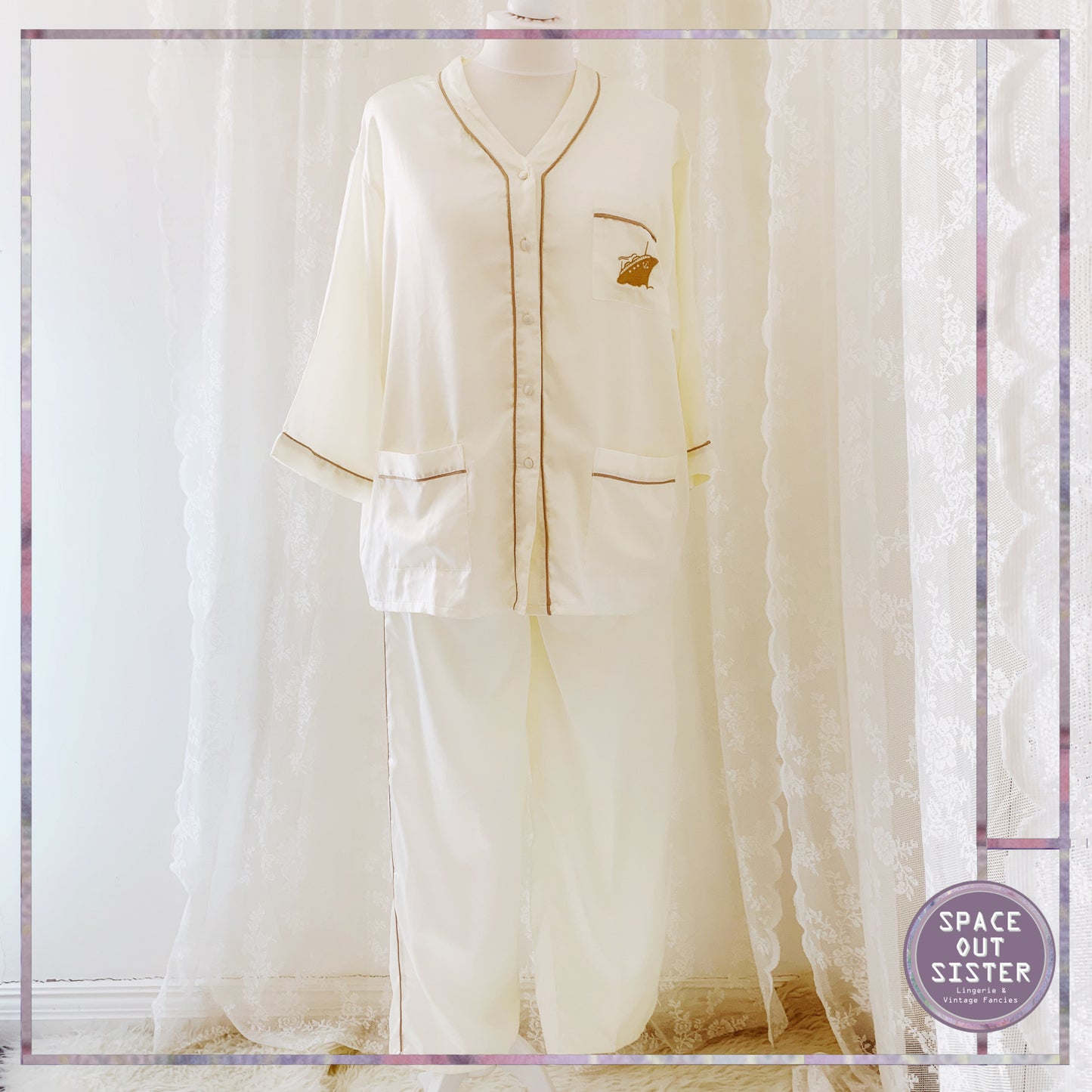 1980s Vintage Steam-liner Pyjamas